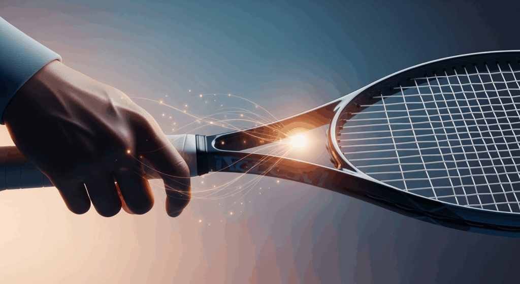 Spüre deinen Tennisschläger